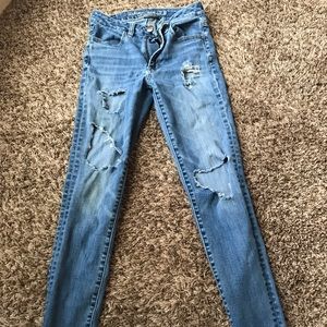 American Eagle Jeggings - Disstressed